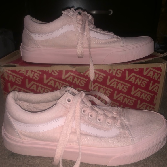 peach blush old skool vans